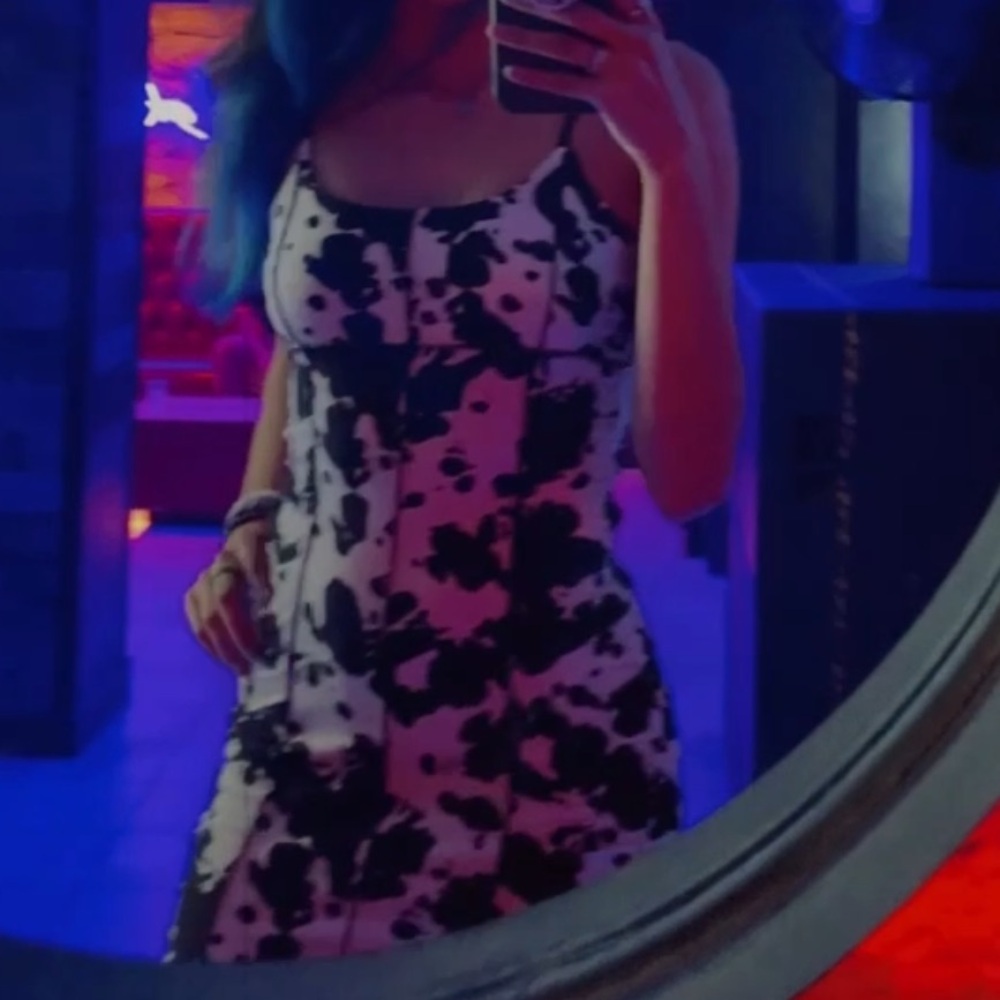 Very soft cow print dress
